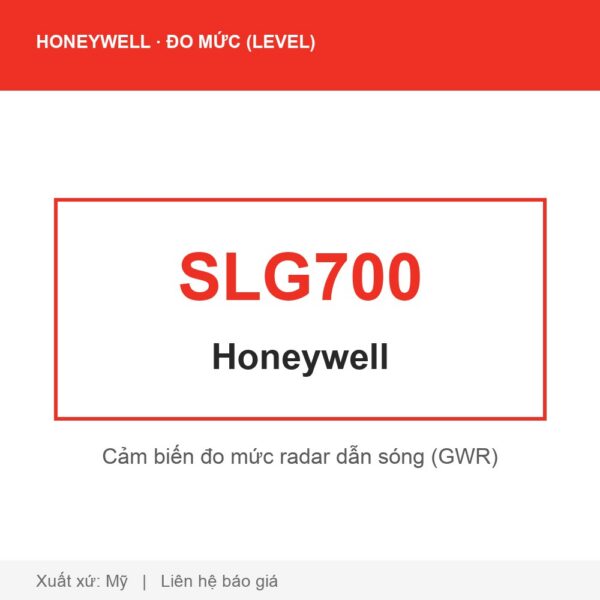 Honeywell SmartLine SLG700 — Cảm biến đo mức radar dẫn sóng (GWR)