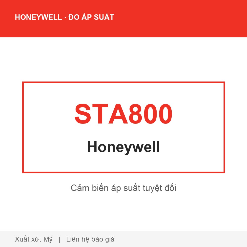 Honeywell SmartLine STA800 — Cảm biến áp suất tuyệt đối Honeywell SmartLine STA800 — Cảm biến áp suất tuyệt đối