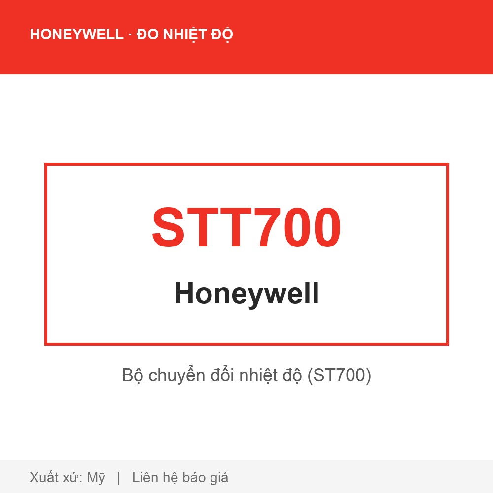 Honeywell SmartLine STT700 — Bộ chuyển đổi nhiệt độ phổ thông